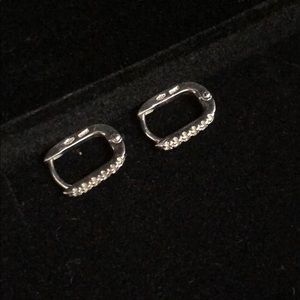 Solid White Gold Earrings